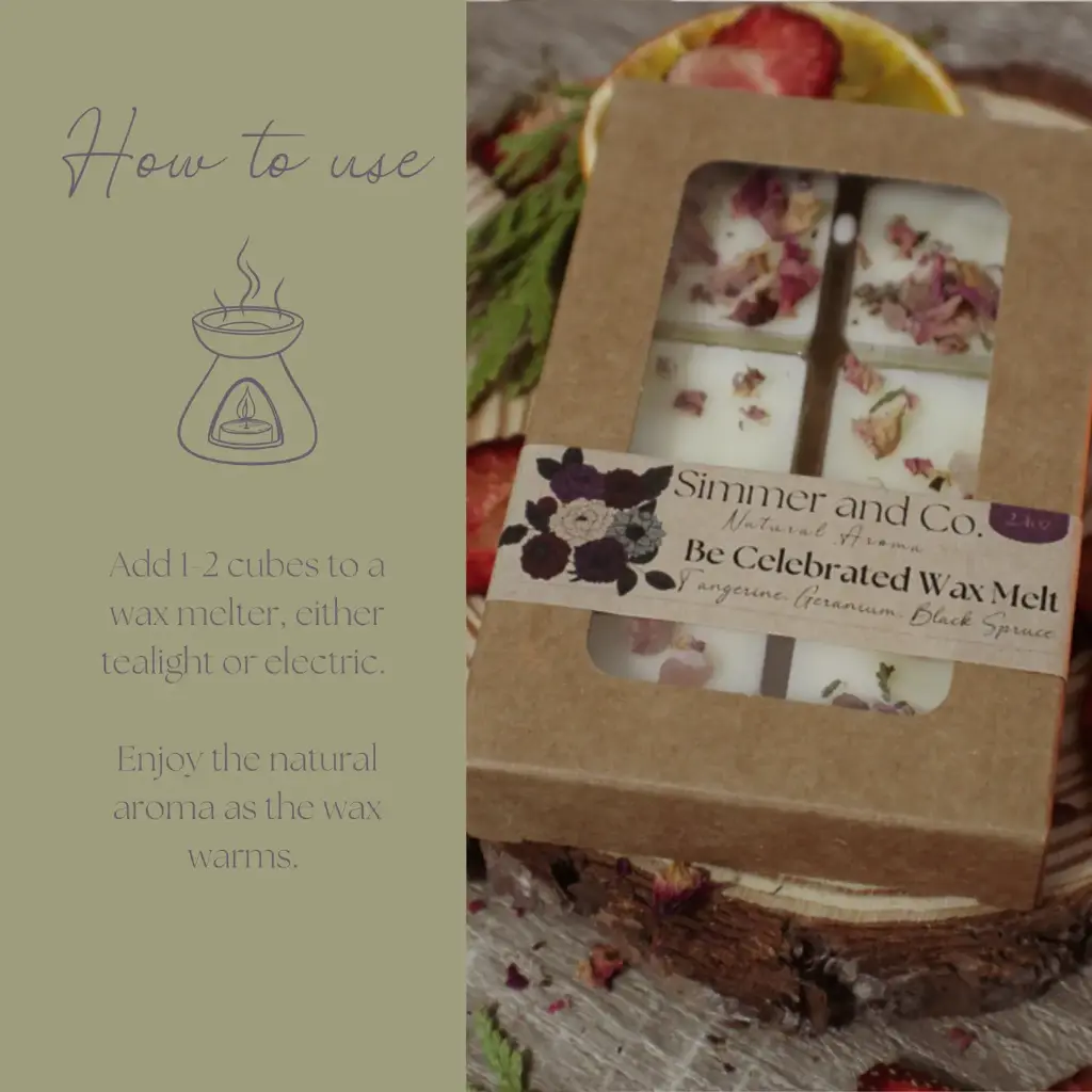 Be Celebrated Simmer Melt, Natural Citrus Floral Wax  Cubes 4.webp