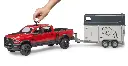 RAM 2500 Power Wagon with horse trailer and horse3.webp