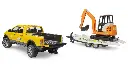Bruder 02546 *New* Ram Rental Service with Mini Excavator 2.webp