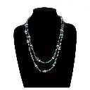 2 Layered Navajo Style Pearl and Bead Necklace 3.webp