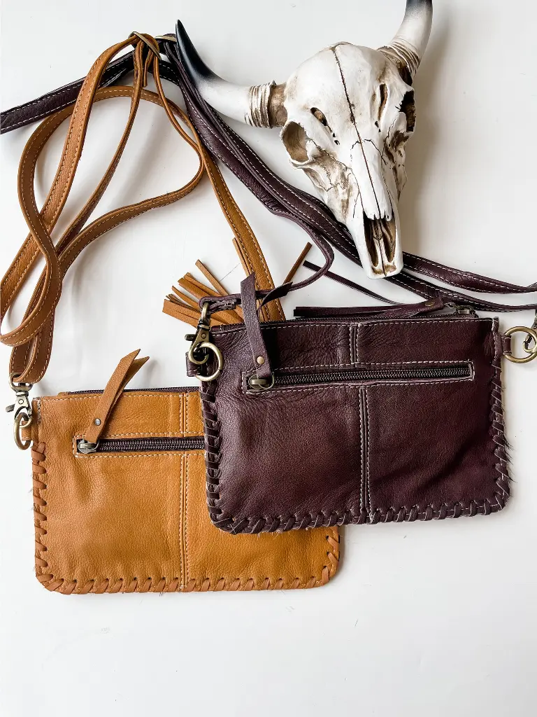 Western Mini Mobile Cowhide Tooled Leather Crossbody 6.webp