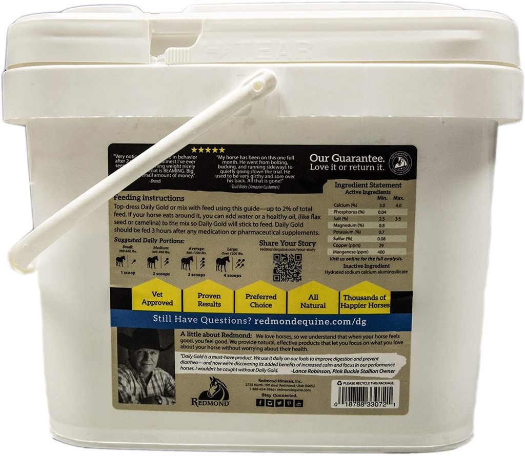 Redmond Daily Gold 25lb Bucket