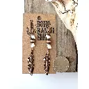  Western Feather Stone Navajo Pearl Drop Earrings 4.webp