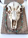 Western Style Navajo Pearl & Stone Bead Necklace 4.webp