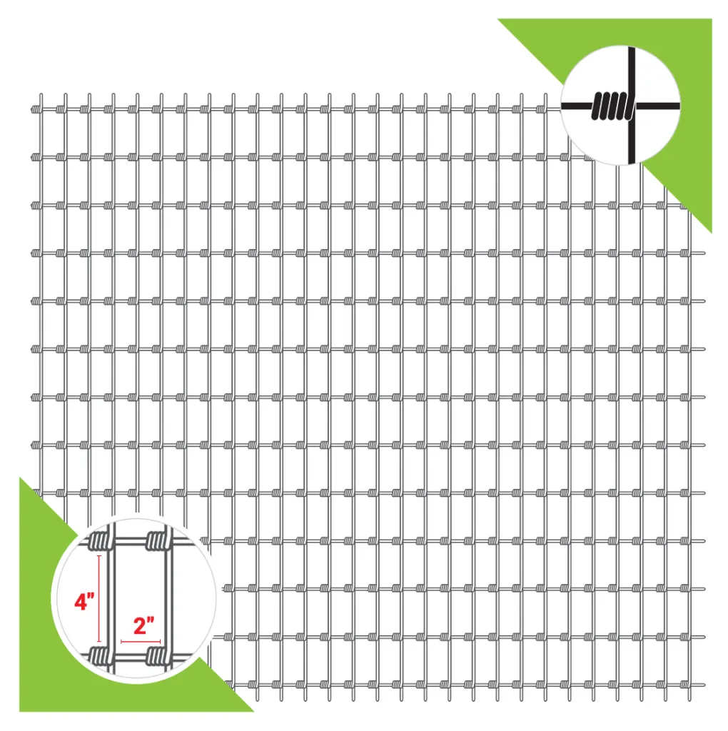 5' x 100' HD Woven Horse Fence 12.5g (2x4)