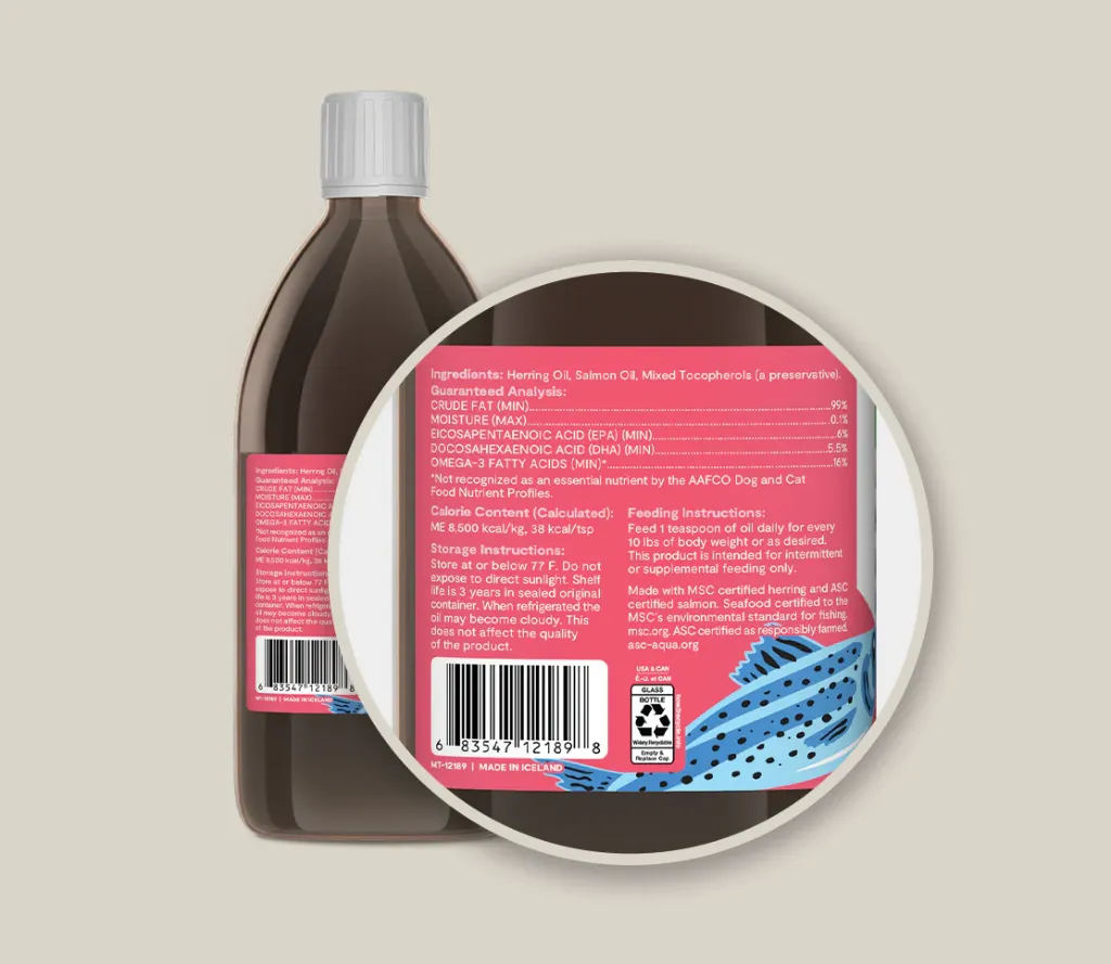 Icelandic Herring & Salmon Oil For Dogs  3.webp