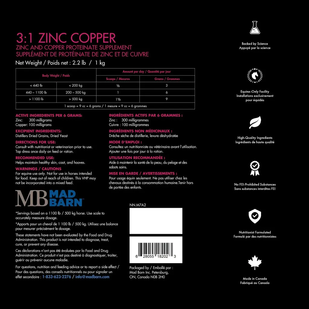 zinc-copper-equine-supplement-nutrition-composition-ingredients-label-mad-barn-equine.webp