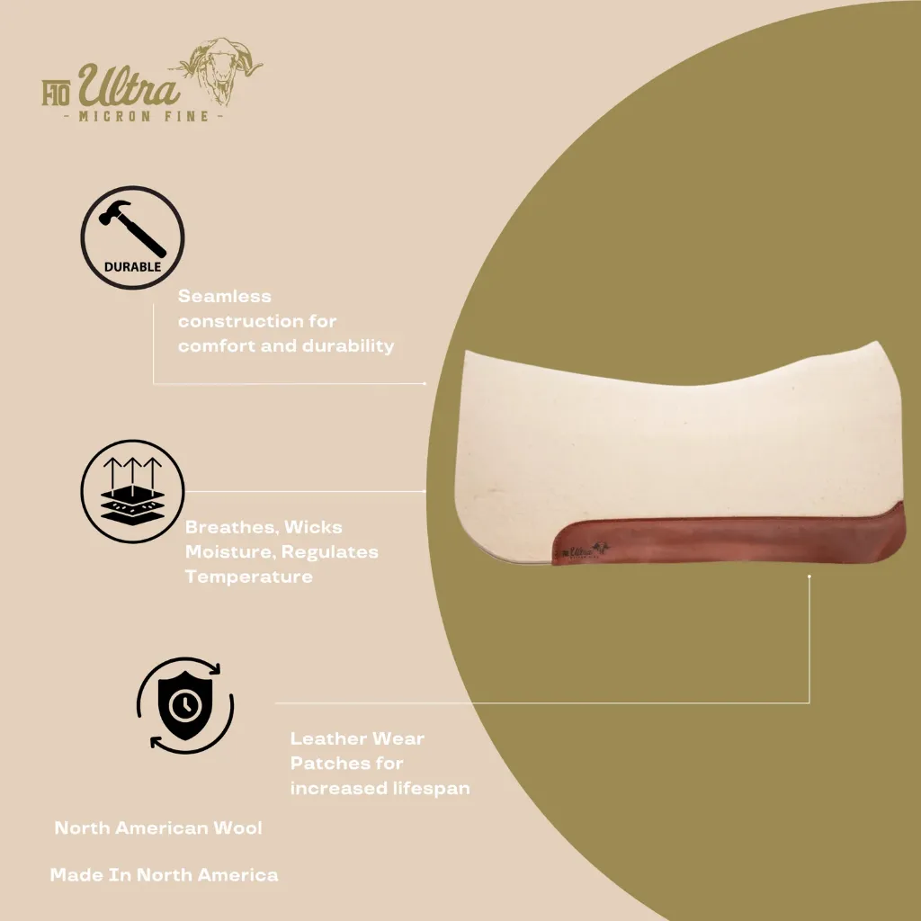 F10 Ultra Ultratuff Horse Wool Saddle Pad Alberta 1.webp