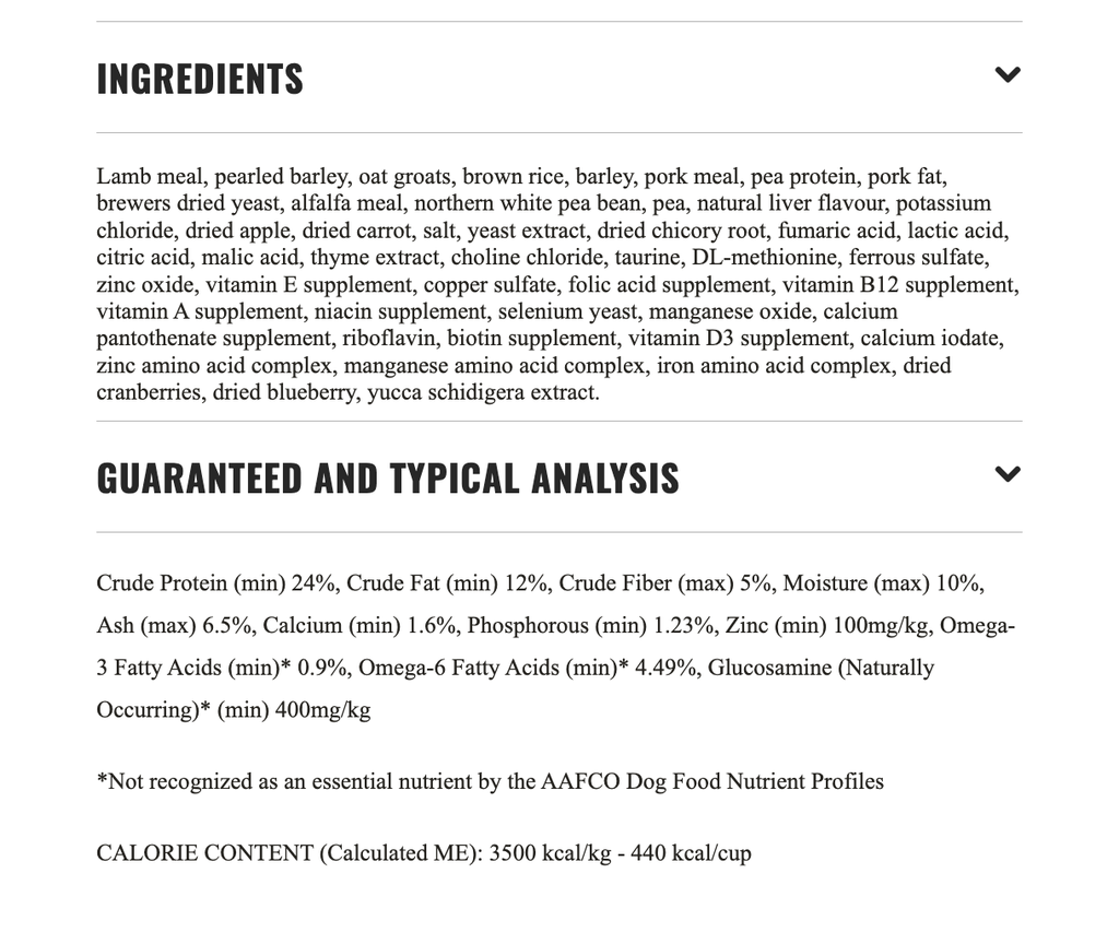 Boreal Dog Healthy Grains Large Breed Red Meat 13.6 kg