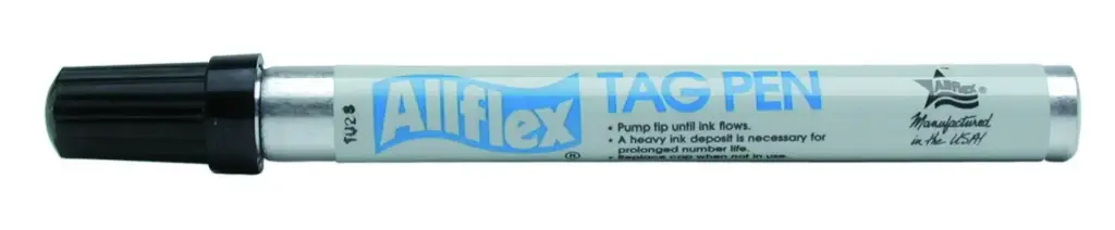 [044-000] Allflex Fine/Broad Tag Pen Black