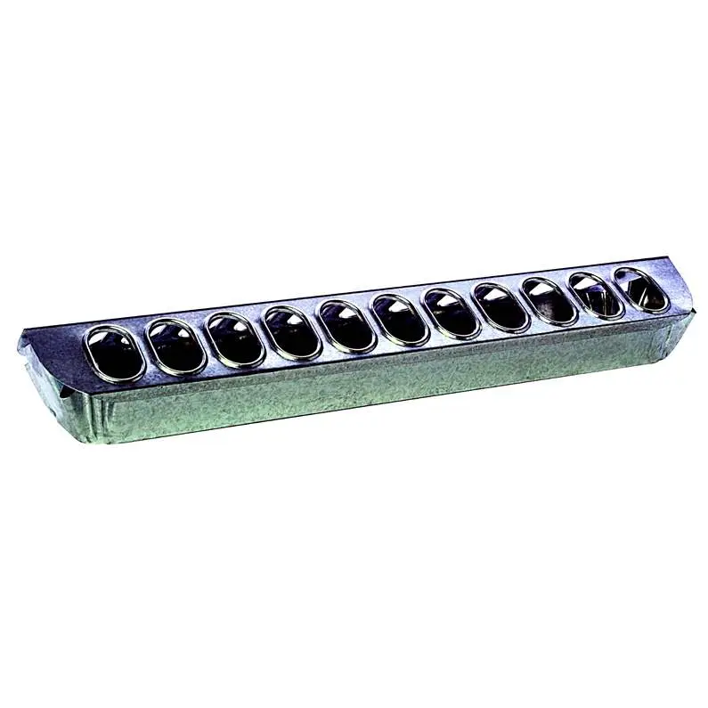Miller (Little Giant) - Galvanized Poultry Chick Feeder Slide Top 24in