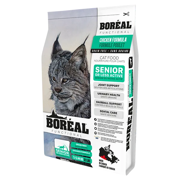 [688-00424] Boreal Cat Functional Senior & Less Active Chicken 5.44 kg