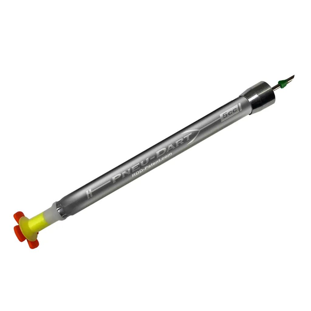 [5U2G] PNEU-DART Slo-Inject Darts 5cc Type U RDD 1/2” 14GA (5/pkg)