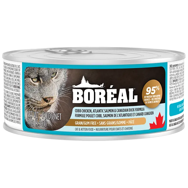 Boreal Cat Cobb Chicken Atlantic Salmon & Canadian Duck 156g