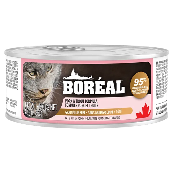 Boreal Cat Pork & Trout 80g