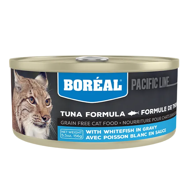 Boreal Cat Red Tuna in Gravy with White Fish 156g