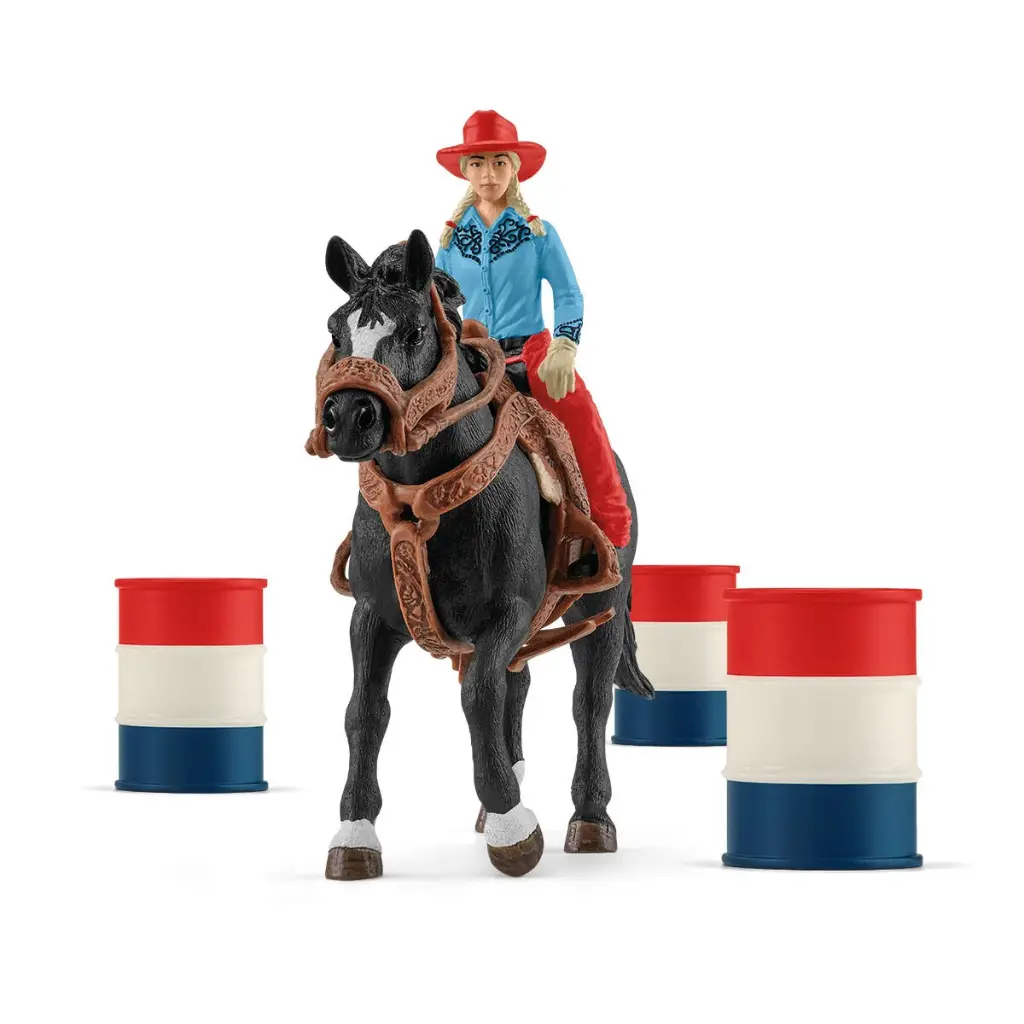 [42576] Schleich - Barrel Racing with Cowgirl