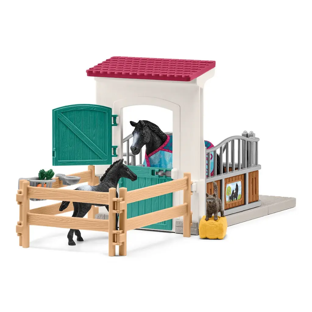 Schleich Horse Box with mare and foal