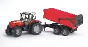 Bruder Massey Ferguson 7480 with tipping trailer