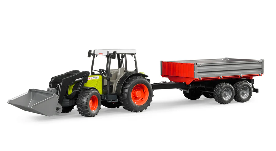 [02112] Bruder Claas Nectis 267 F with Frontloader and Trailer