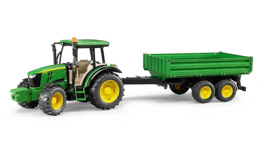 [09816] Bruder John Deere 5115M with trailer