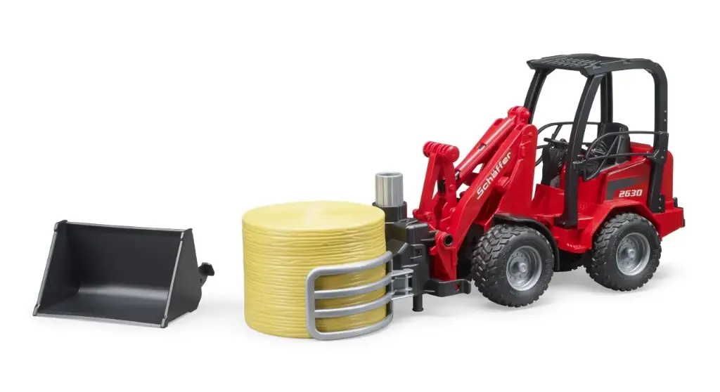 [02192] Bruder - Schaeffer Compact Loader 2034 w/ Bale Gripper