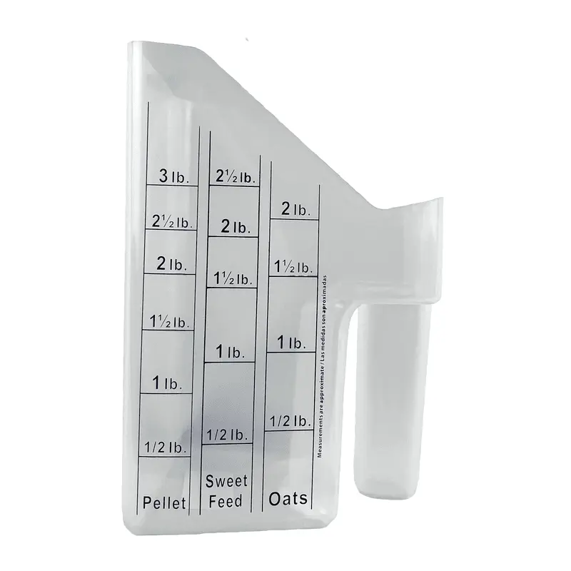 [HB-TBLScoop-01] HB 3 Quart Plastic Measuring Feed Scoop