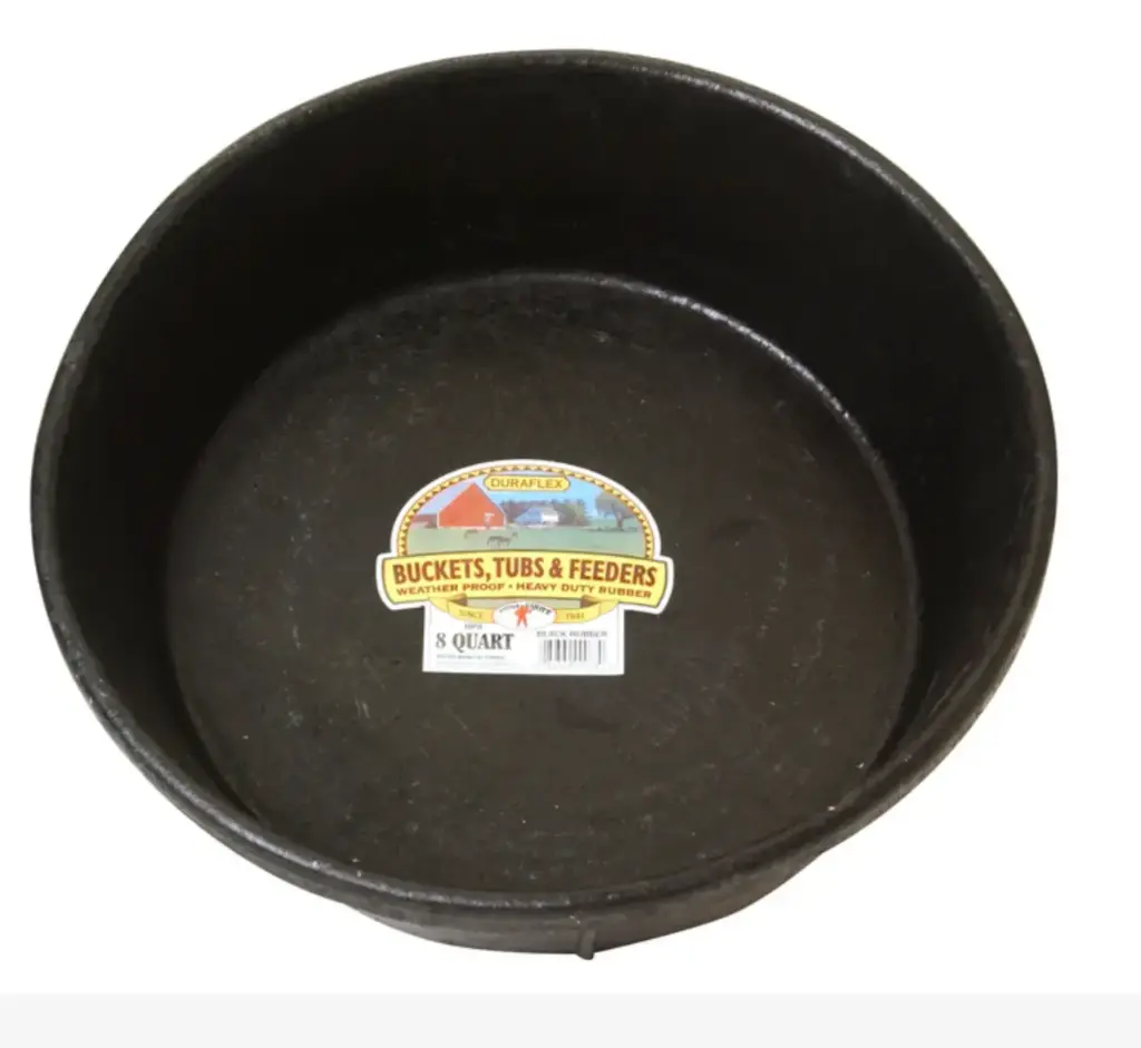 [115-423] Miller (Little Giant) - Rubber Heavy Duty Feed Pan (8qt) HP86
