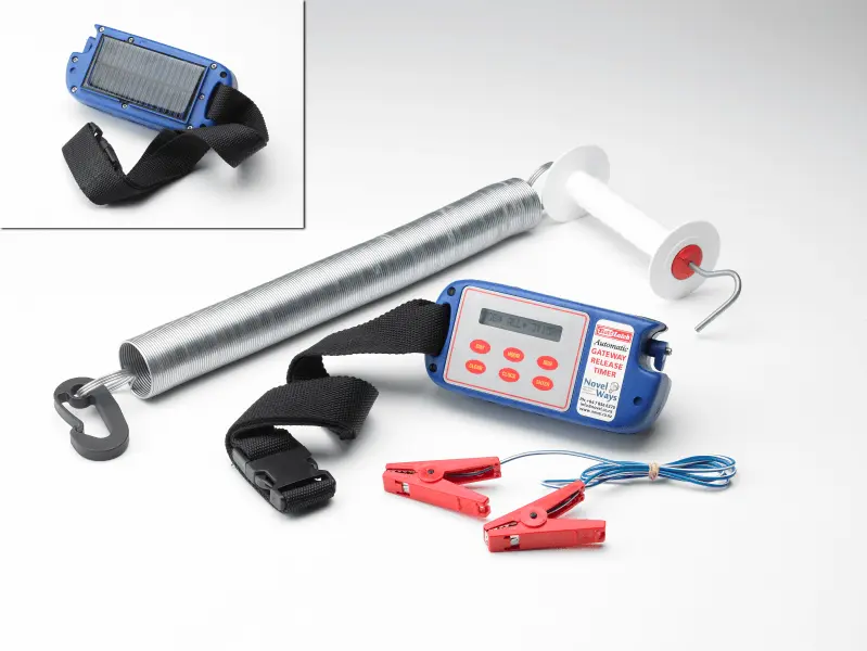 Batt-Latch Electronic Gate Timer with Text Modem