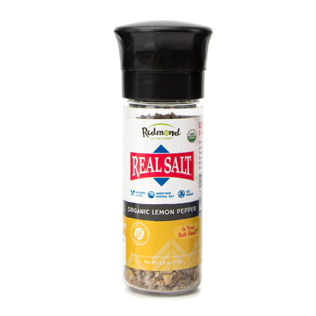 Redmond Life - Real Salt® Organic Lemon Pepper Grinder (2.8oz)