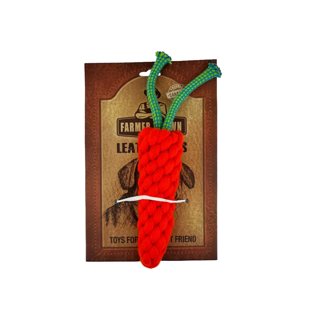 [FB006] Farmer Brown Rope Pet Toys - Carrot
