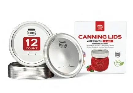 FORJARS - WIDEMOUTH Canning Lids/Rings