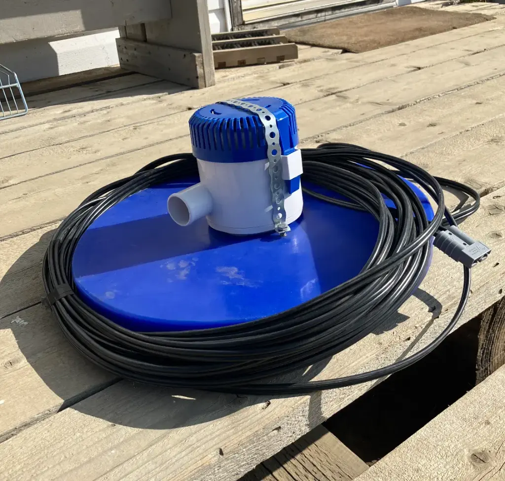 Solar Water Buggy - REPLACEMENT SET - Pump (18ft Lift)/Float/65'wire/Anderson Connectors