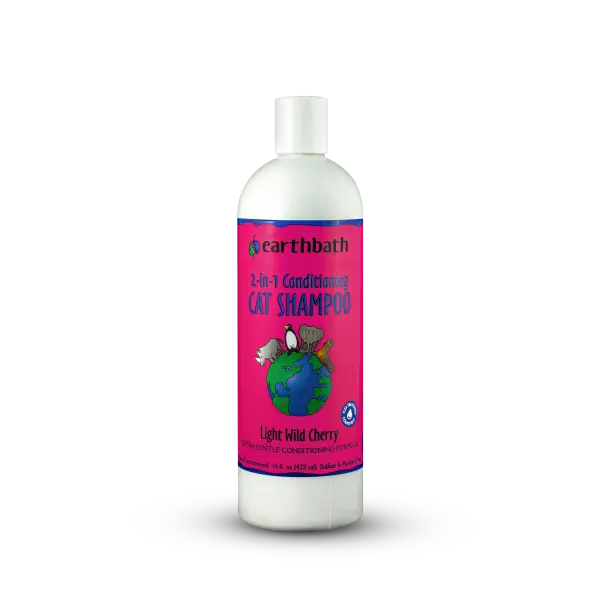 Earthbath - 2-in-1 Conditioning Cat Shampoo Wild Cherry 16 oz
