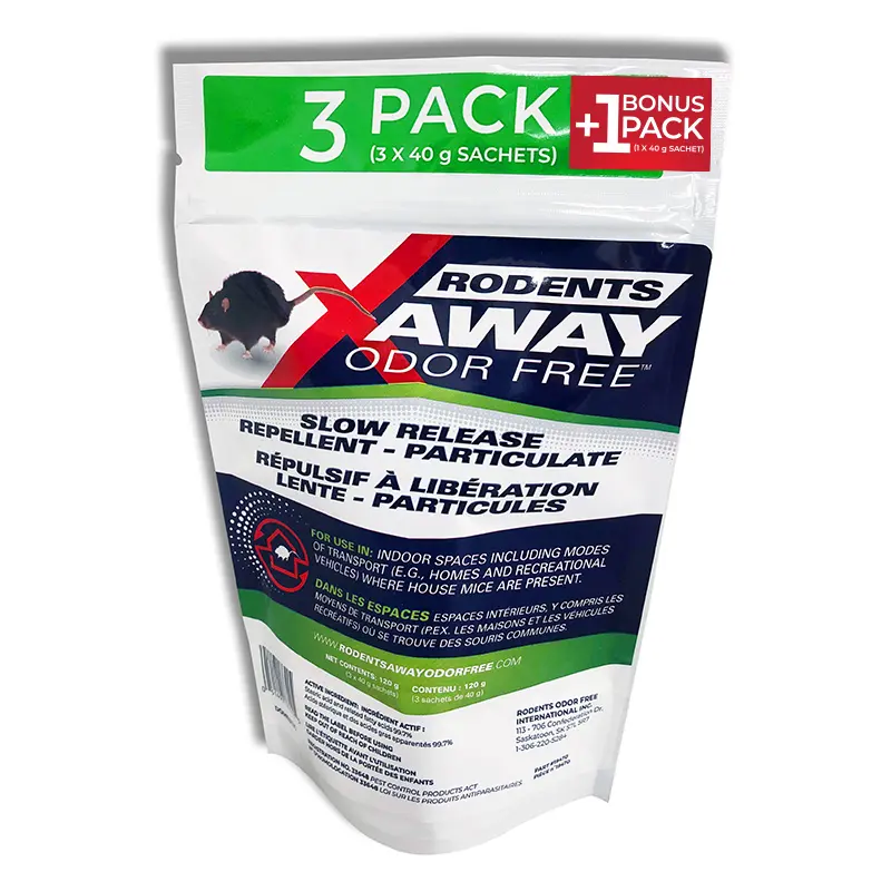 Rodents Odor Away (3pk plus 1 bonus)