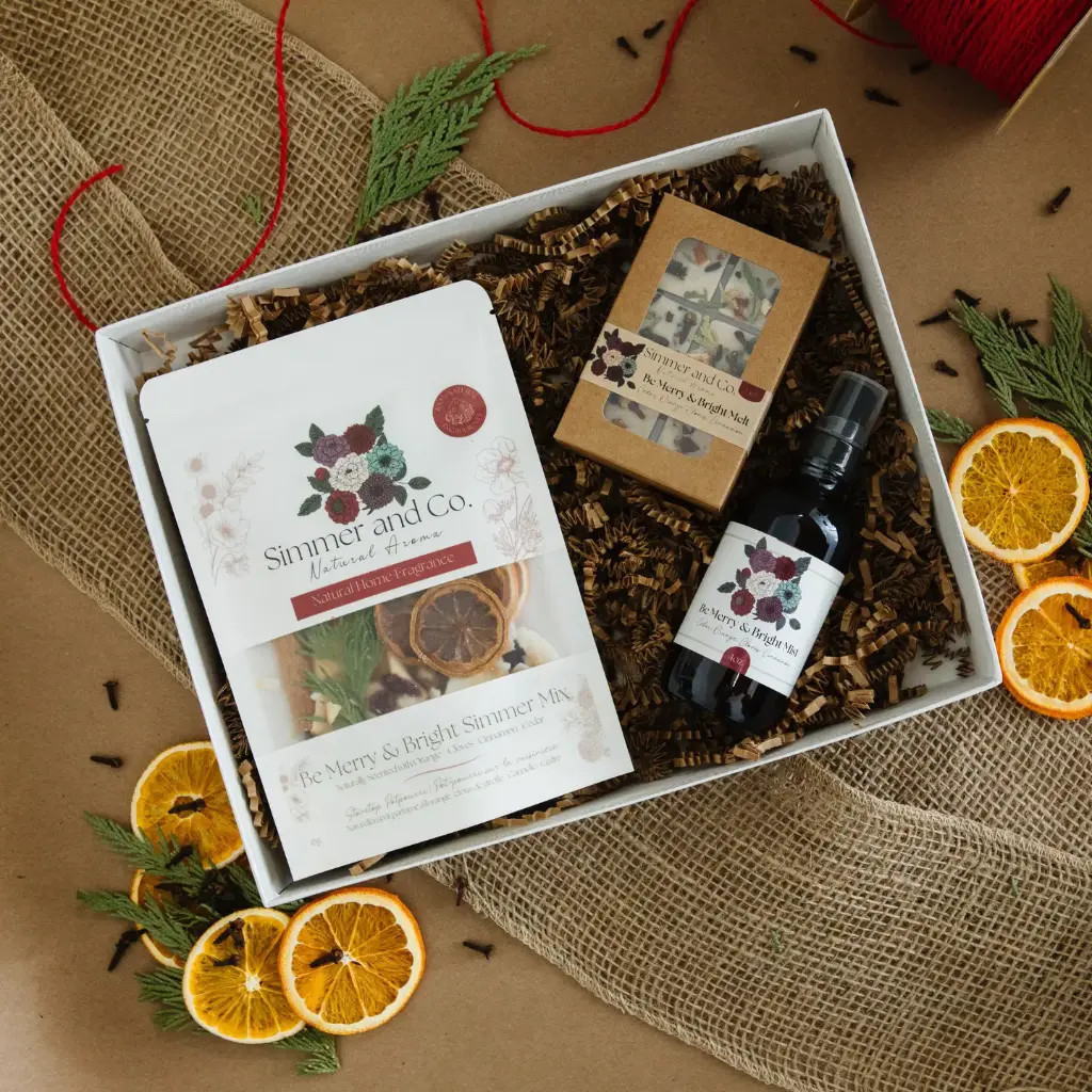 Simmer and Co - Merry Gift Set – Be Merry & Bright Simmer Aroma Trio