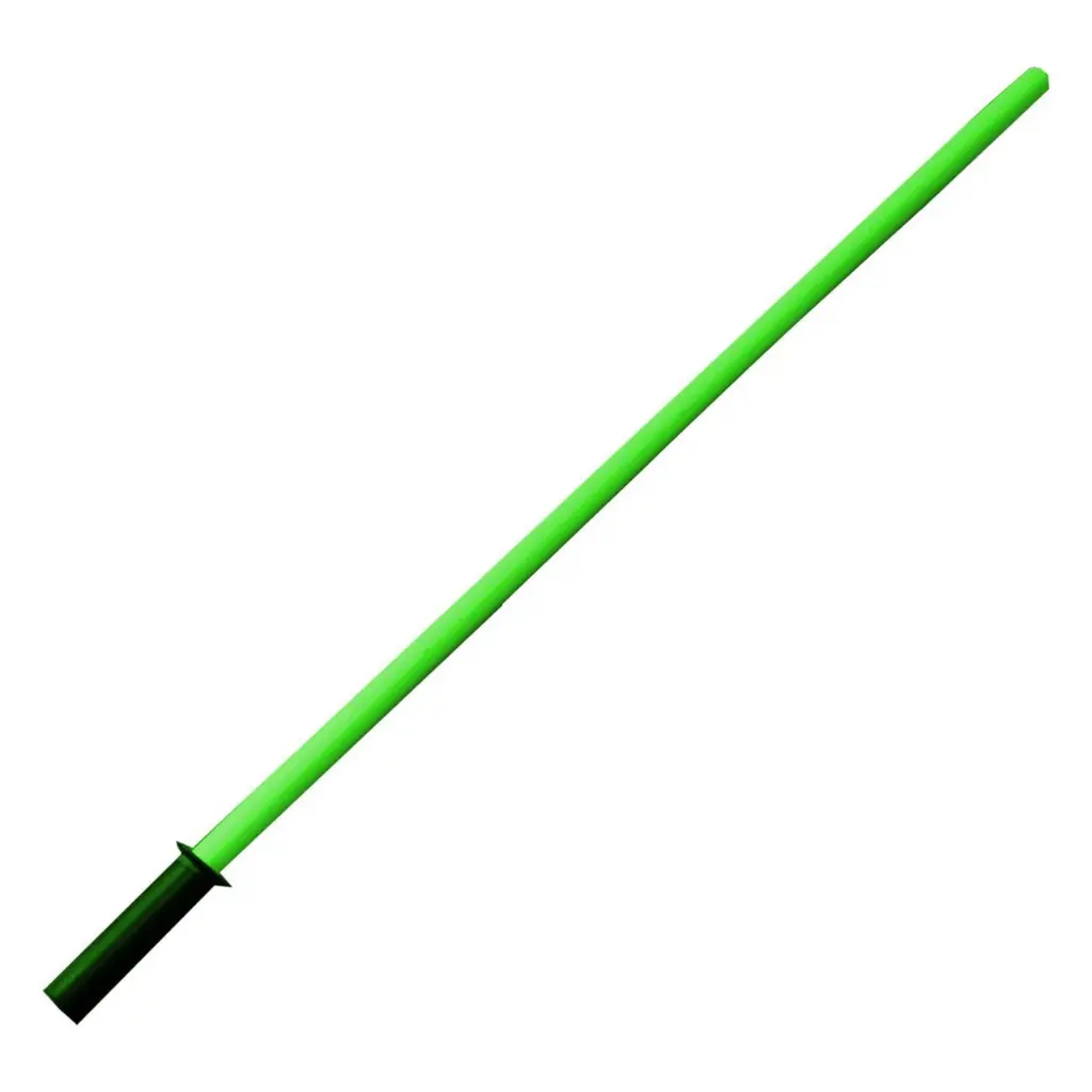 [R-041212] Canadian Cattle Rattle- 42in (Lime Green)