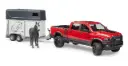 Bruder - RAM 2500 Power Wagon with Horse Trailer and Horse