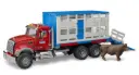 Bruder - MACK Granite Cattle Transport w/ 1 cow