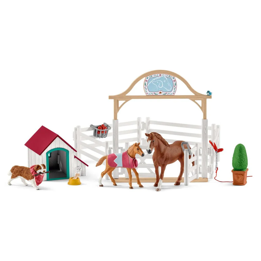 [42458] Schleich - HORSE CLUB Hannah's Guest Horses with Dog