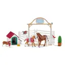 Schleich - HORSE CLUB Hannah's Guest Horses with Dog