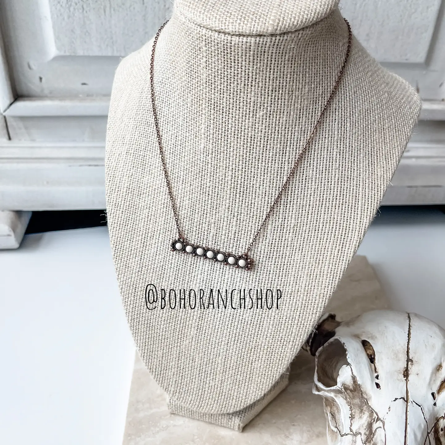 BOHO RANCH - Western Beaded Bar Necklace