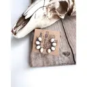 BOHO RANCH - Western Cluster Squash Blossom Stone Stud Earrings