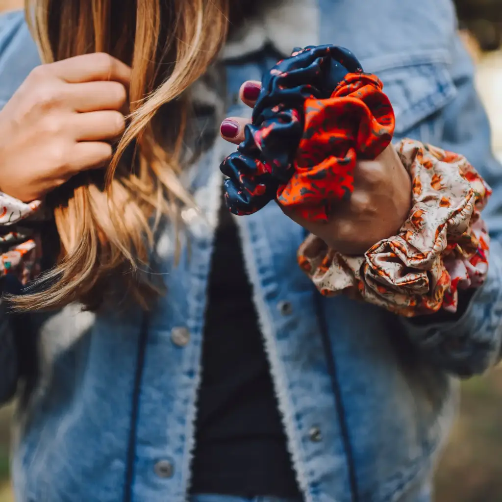 Tirzah Lane - Silk Satin Scrunchie (Various Colours)