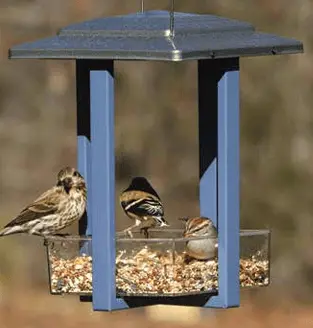 Nature's Way- Fly-in Hanging Metal Fly Through Bird Feeder (4 Cups)