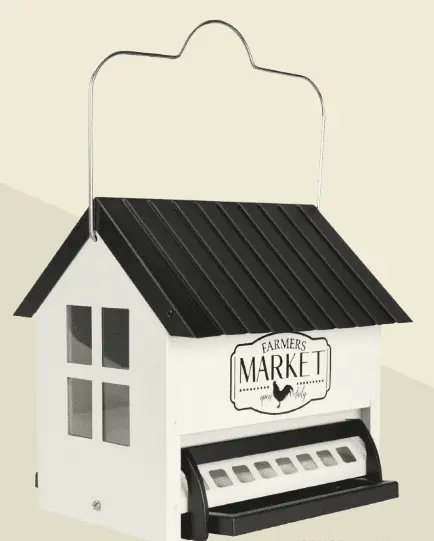 Nature's Way- Squirrel Shield Hopper Metal Feeder (5.5 qt)