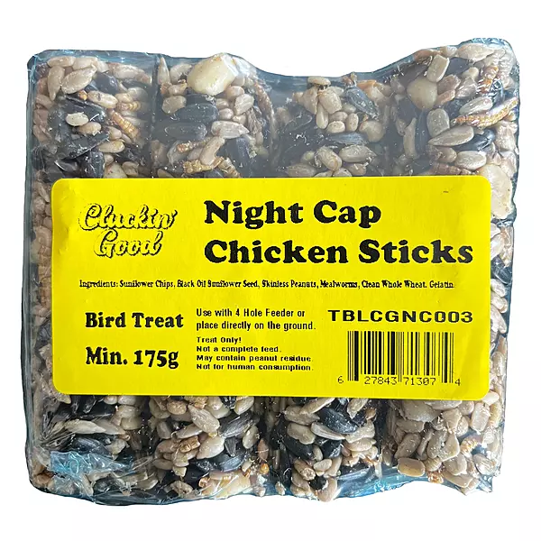 [TBLCGNC003] Cluckin' Good-Night Cap Chicken Sticks 4 Pack