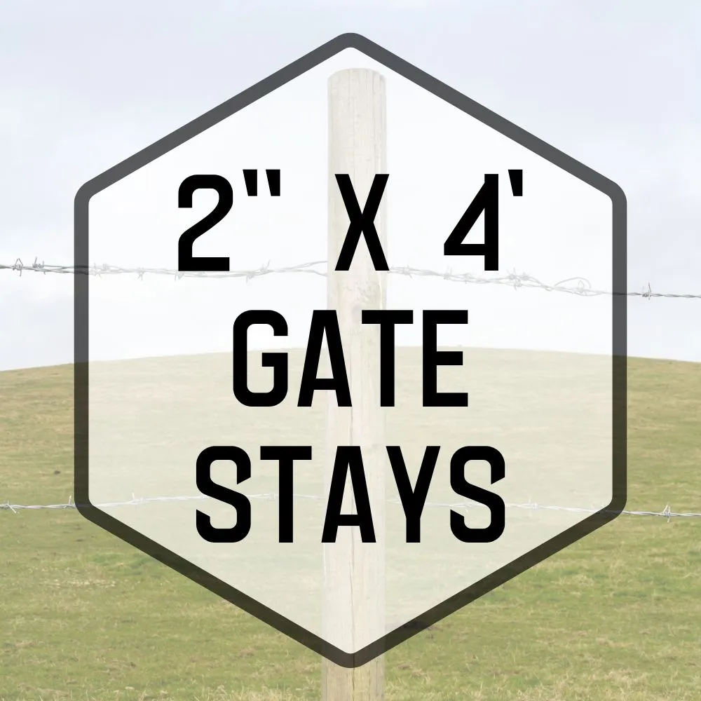 56N Fence Post - 2" x 4' Blunt Treated Gate Stays (320/bundle)