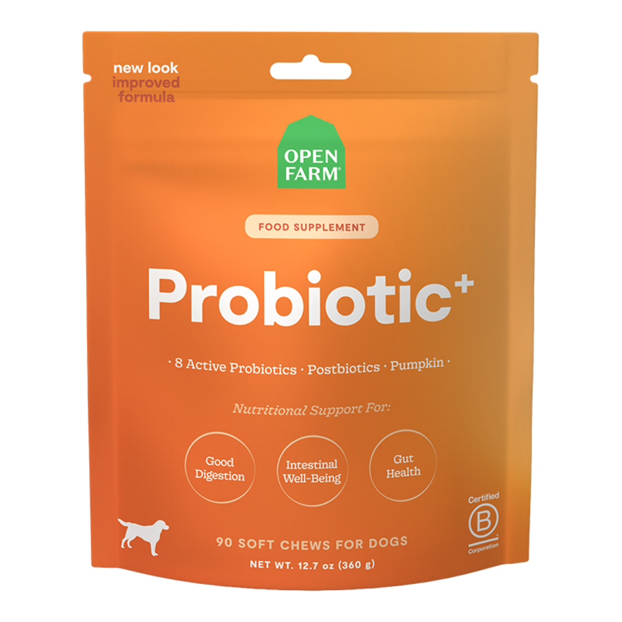 [835-12732] Open Farm - Probiotic Food Supplement Chews for Dogs 12.5oz