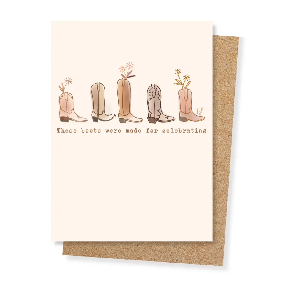 [SC-EVD-044] Tirzah Lane - "Celebration Boots" - Birthday Card
